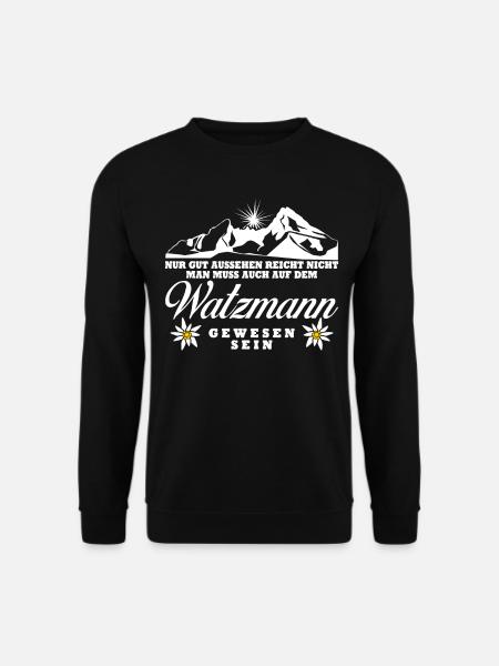 Watzmann Wandern Bergsteigen - Unisex Pullover - Schwarz