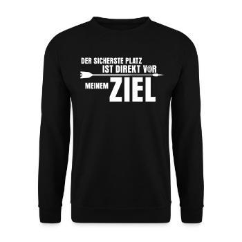 3D Bogensport Compoundbogen Langbogen - Unisex Pullover - Schwarz - Vorne - Alina (178cm) & Michal (187cm)