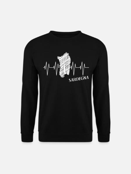 Sardegna Sardinien EKG Sardinia - Unisex Pullover - Schwarz