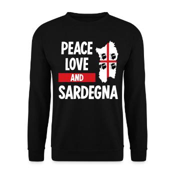 Sardegna Sardinia Flag Sardinia - Unisex Sweatshirt - black - Front - Alina (178cm) & Michal (187cm)