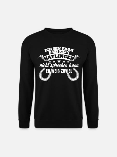 Haflinger - Unisex Pullover - Schwarz