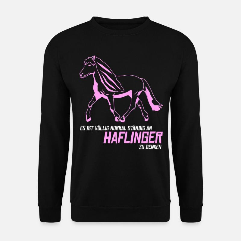 Haflinger Haflingers - Unisex Pullover - Schwarz