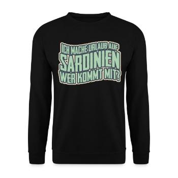Sardegna Sardinien Urlaub Sardinia - Unisex Pullover - Schwarz - Vorne - Alina (178cm) & Michal (187cm)