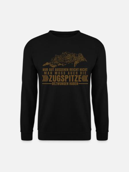 Zugspitze Bersteigen Wandern - Unisex Pullover - Schwarz