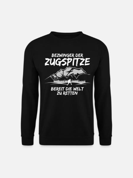 Zugspitze Wandern - Unisex Pullover - Schwarz
