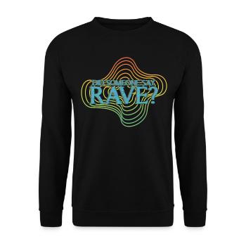 Raver Techno Rave Trance Hardtekk - Unisex Pullover - Schwarz - Vorne - Alina (178cm) & Michal (187cm)
