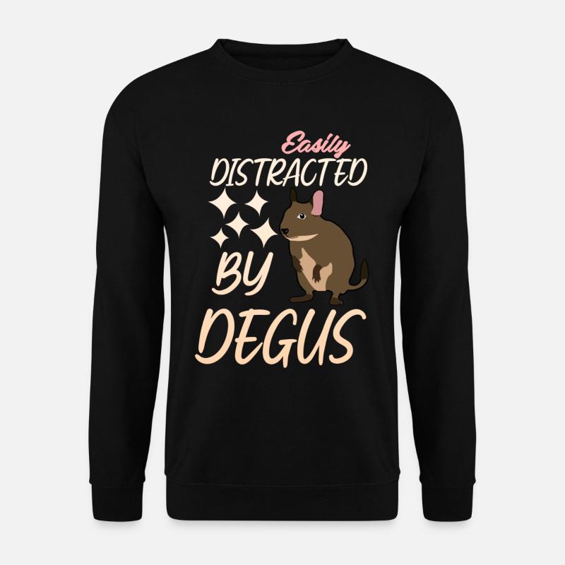 Degu Witz Degus - Unisex Pullover - Schwarz