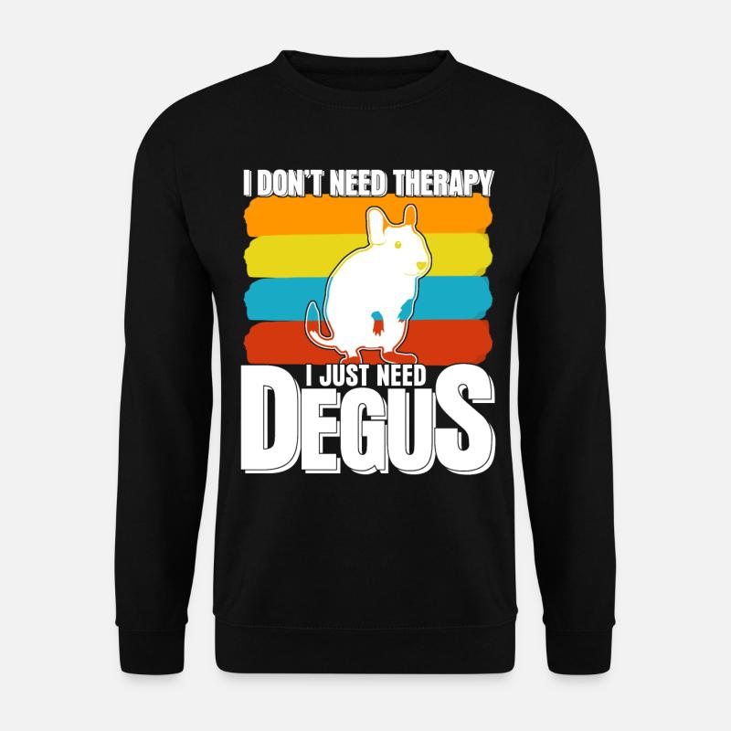 Degu Thérapie Degus - Sweat-shirt Unisexe - noir