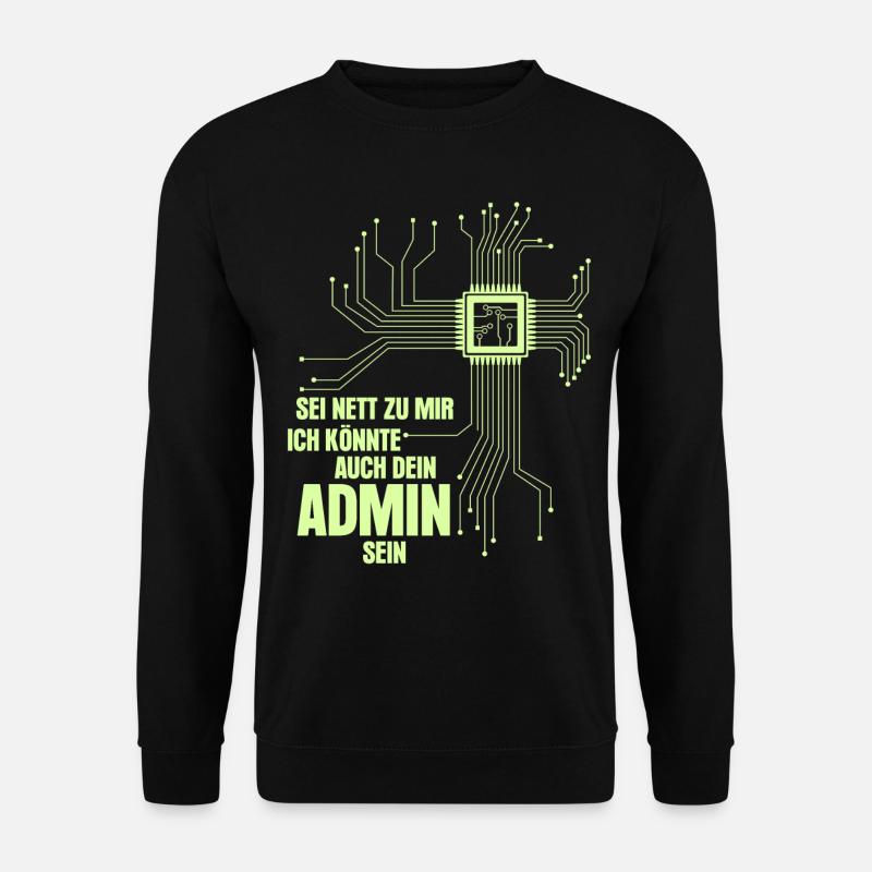 Informatik Vintage Informatiker Admin - Unisex Pullover - Schwarz