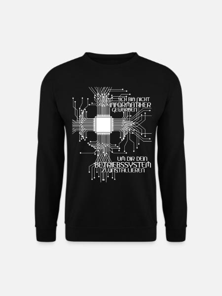 Informatik Vintage Admin Informatiker - Unisex Pullover - Schwarz