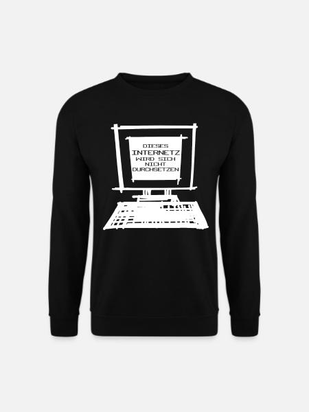 Informatik Vintage Internet Admin Nerd - Unisex Pullover - Schwarz