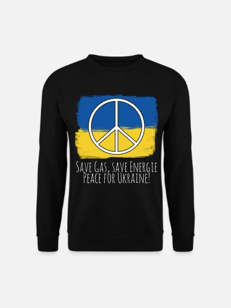 Ukraine Ukrainian Flag Peace - Unisex Sweatshirt - black