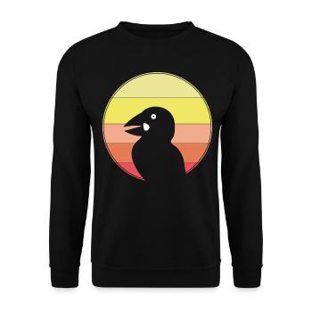 Puffin Papageientaucher Retro Puffins - Sweat-shirt Unisexe - noir - Devant - Alina (178cm) & Michal (187cm)