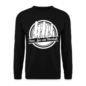Meerkats - Unisex Sweatshirt - black - Front - Alina (178cm) & Michal (187cm)