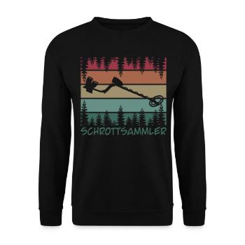 Sondeln Witz Metalldetektor Sondler - Unisex Pullover - Schwarz - Vorne - Alina (178cm) & Michal (187cm)