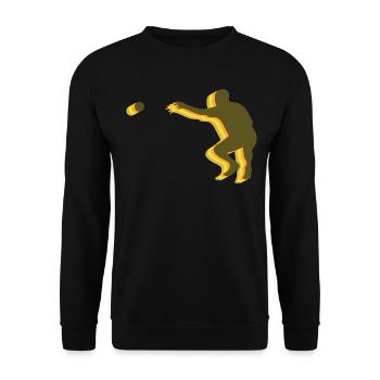 Boule Boulekugeln Pétanque Rétro Boccia - Sweat-shirt Unisexe - noir - Devant - Alina (178cm) & Michal (187cm)
