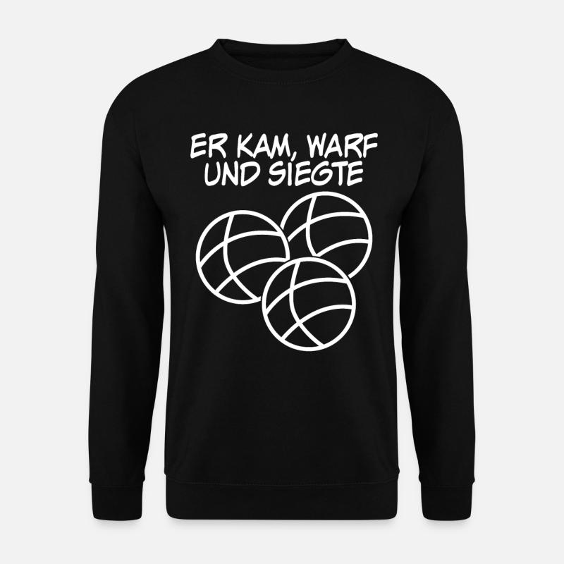 Boule Boccia Boulekugeln Petanque - Unisex Pullover - Schwarz