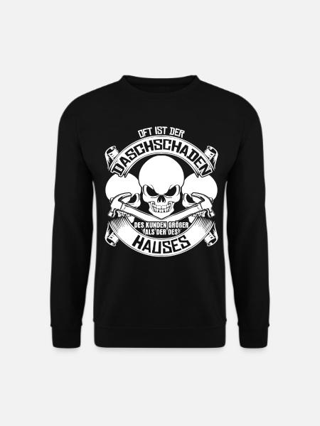 Dachdecker Witz Dachschaden - Unisex Pullover - Schwarz