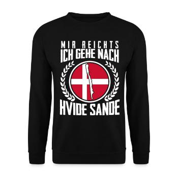 Hvide Sande - Unisex Pullover - Schwarz - Vorne - Alina (178cm) & Michal (187cm)