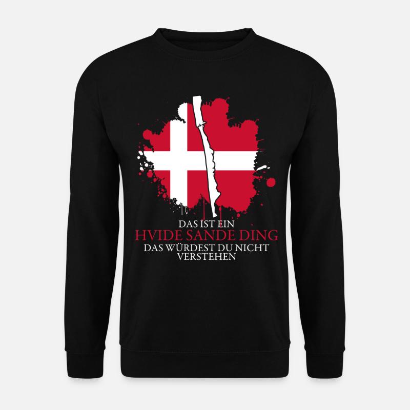 Hvide Sande Ringkøbing Fjord Dänemark - Unisex Pullover - Schwarz