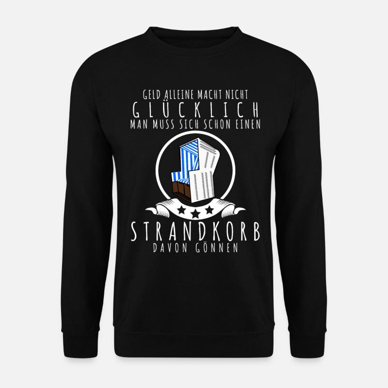 Strandkorb Strandkörbe - Unisex Pullover - Schwarz