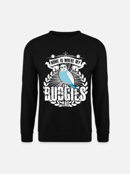 Budgie Budgie Budgerigars - Unisex Sweatshirt - black