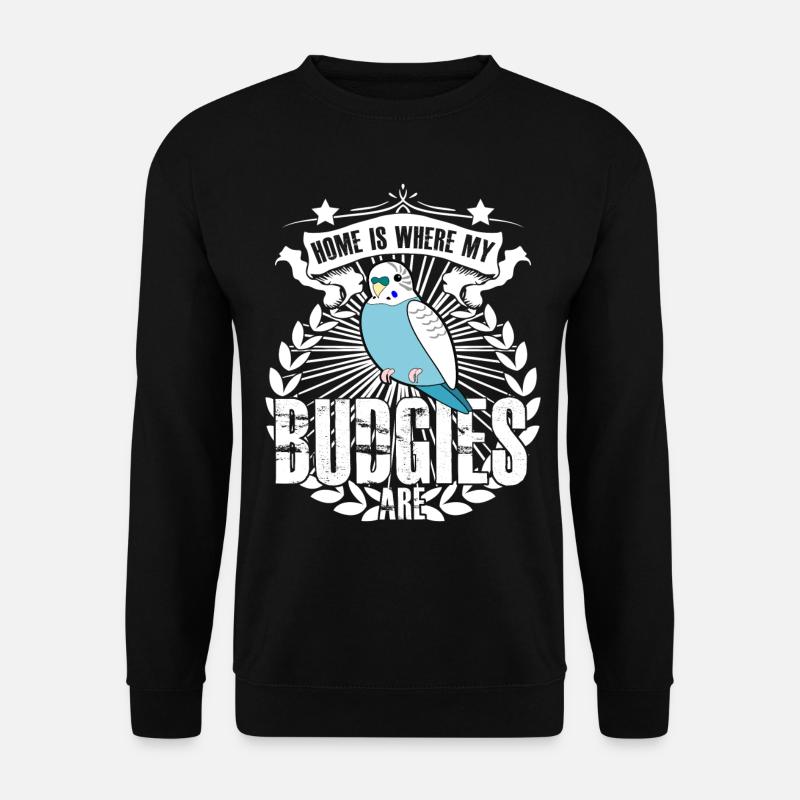 Budgie Budgie Budgerigars - Unisex Sweatshirt - black