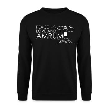 Phare d’Amrum - Sweat-shirt Unisexe - noir - Devant - Alina (178cm) & Michal (187cm)