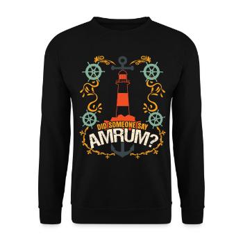 Amrum Dicton - Sweat-shirt Unisexe - noir - Devant - Alina (178cm) & Michal (187cm)