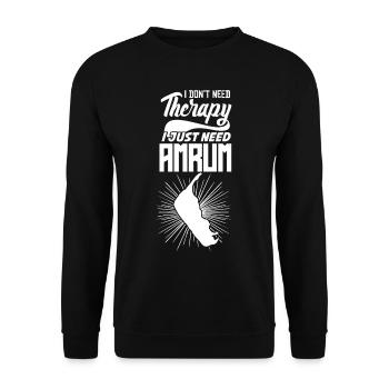 Amrum Therapy Holiday - Unisex Sweatshirt - black - Front - Alina (178cm) & Michal (187cm)