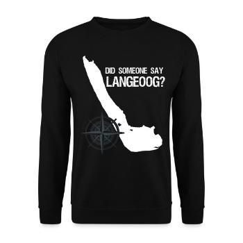 Langeoog funny - Unisex Sweatshirt - black - Front - Alina (178cm) & Michal (187cm)