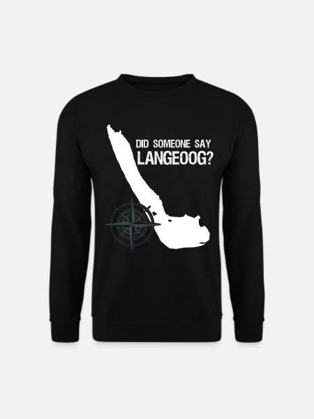 Langeoog lustig - Unisex Pullover - Schwarz