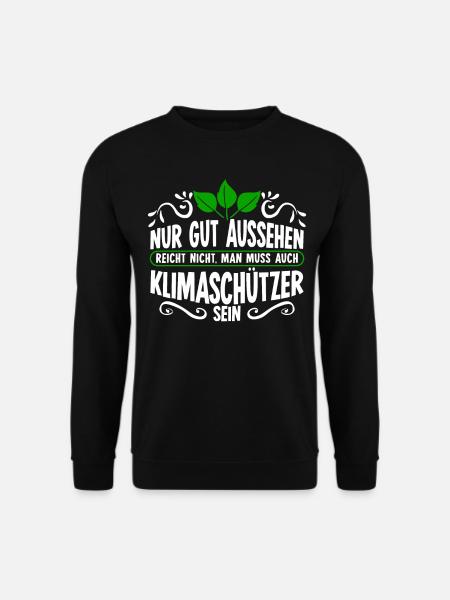Klimaschutz Klimaschützer Klimawandel - Unisex Pullover - Schwarz