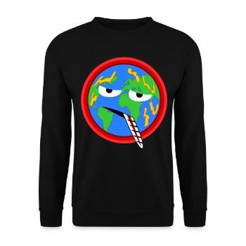 Climate Change Earth Climate Protection Nature Conservation - Unisex Sweatshirt - black - Front - Alina (178cm) & Michal (187cm)