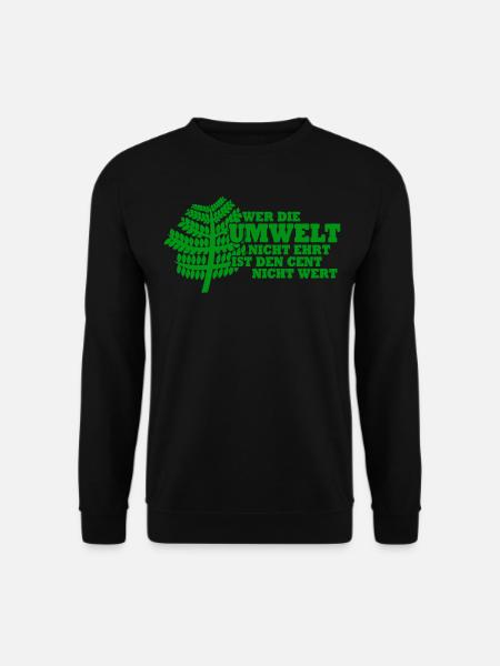 Klimaschutz Umweltschutz Klimawandel - Unisex Pullover - Schwarz