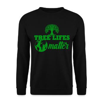Environment Nature Conservation Environmental protection - Unisex Sweatshirt - black - Front - Alina (178cm) & Michal (187cm)