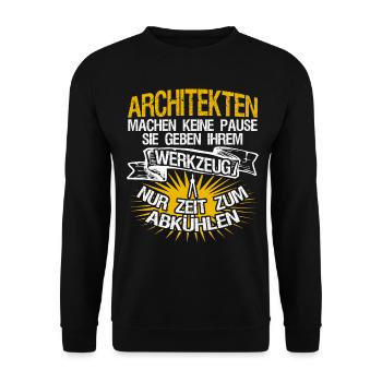 Architekt Zirkel Architekten Architektur - Unisex Pullover - Schwarz - Vorne - Alina (178cm) & Michal (187cm)