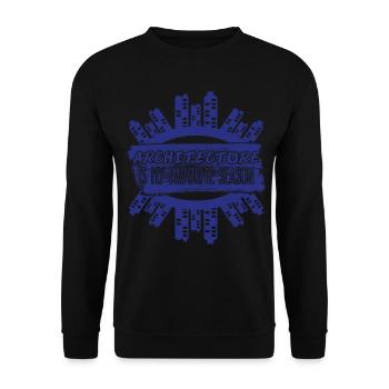 Architect Skyscraper Architecure - Unisex Sweatshirt - black - Front - Alina (178cm) & Michal (187cm)