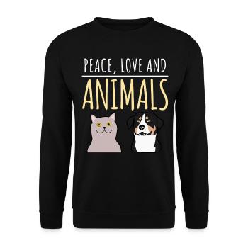 Veterinarian Veterinary Animals Veterinary practice - Unisex Sweatshirt - black - Front - Alina (178cm) & Michal (187cm)
