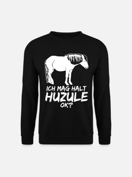 Huzule Pferd Reiter Reiten - Unisex Pullover - Schwarz