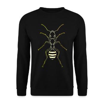 Ants Ant breeding Insect Ant - Unisex Sweatshirt - black - Front - Alina (178cm) & Michal (187cm)