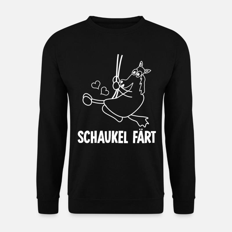 Pferd Färt Reiten Reiterin Reitsport - Unisex Pullover - Schwarz