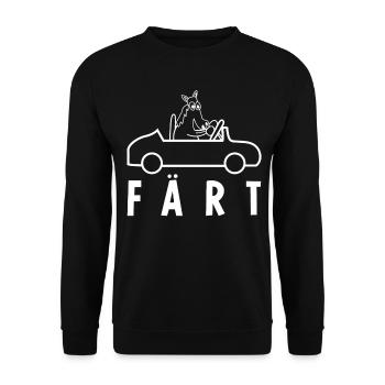 Pferd Färt Reiterin Pferde Reitsport - Unisex Pullover - Schwarz - Vorne - Alina (178cm) & Michal (187cm)