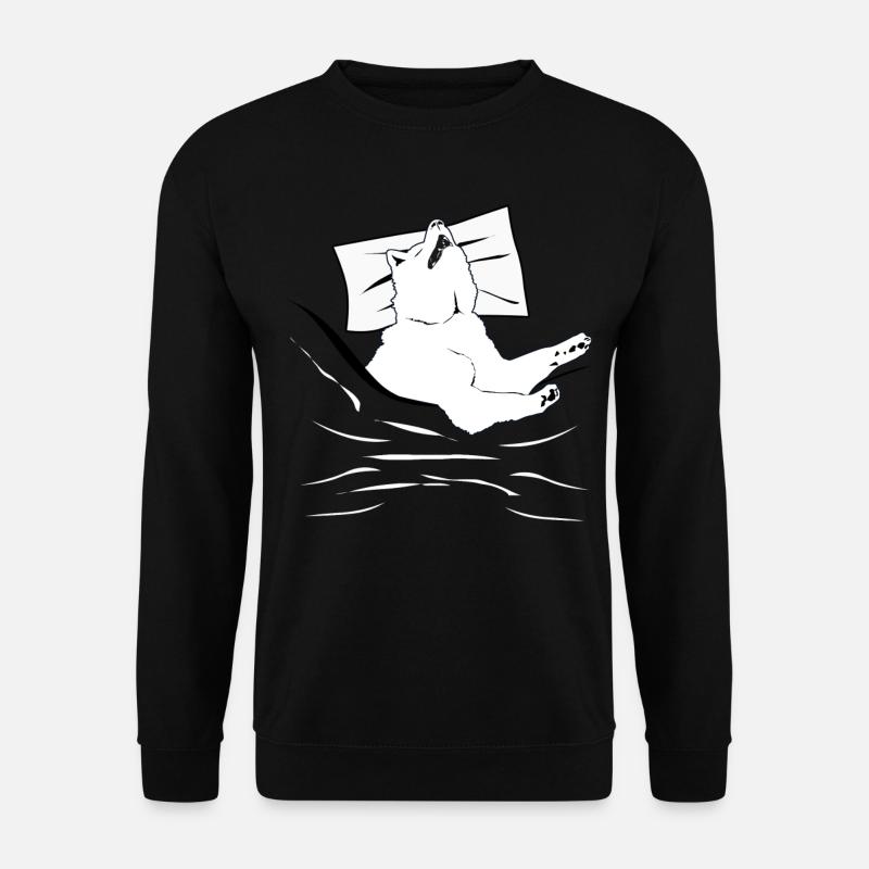 Weisser Schäferhund Schlaf Schäferhunde - Unisex Pullover - Schwarz