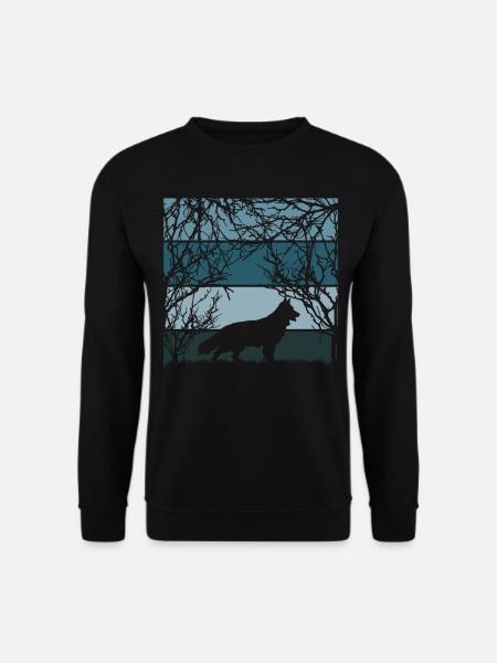 Weisser Schäferhund Natur Schäferhunde - Unisex Pullover - Schwarz