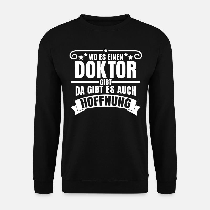 Doktortitel Doktorarbeit Promotion - Unisex Pullover - Schwarz