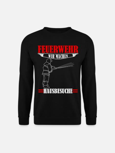 Jugendfeuerwehr Hausbesuch Feuerwehr - Unisex Pullover - Schwarz