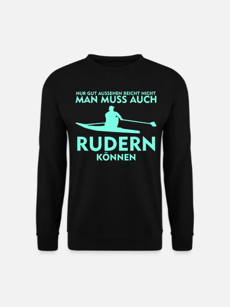 Rudern Ruderer Ruderboot Kanu Rudersport - Unisex Pullover - Schwarz