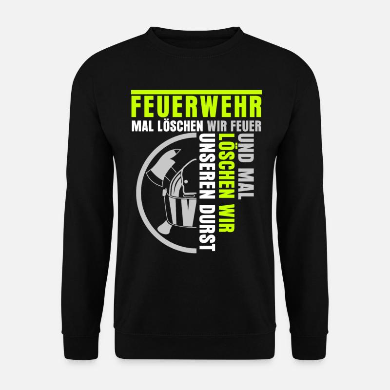 Jugendfeuerwehr Feuer löschen Feuerwehr - Unisex Pullover - Schwarz