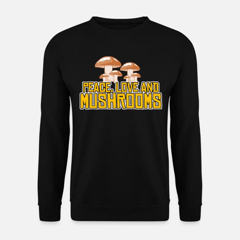 Pilzsammler Pilzsucher Pilz Pilze - Unisex Pullover - Schwarz